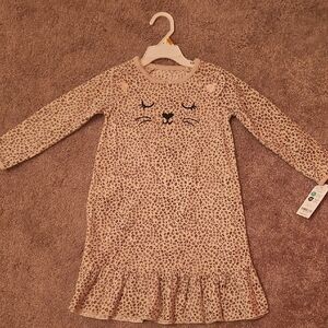 Carter's Beige Leopard Print Nightgown